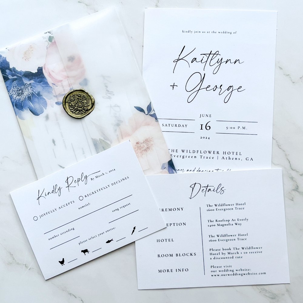 DIY Guide: Creating Your Own Wedding Vellum Wrapper and Wax Seal - Tips and Tricks for a Unique Invitation Touch - SincerelyByNicole 