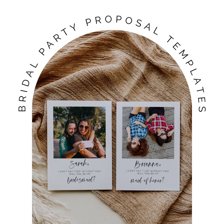 bridal party proposal templates