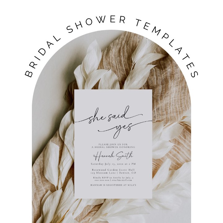 bridal shower templates