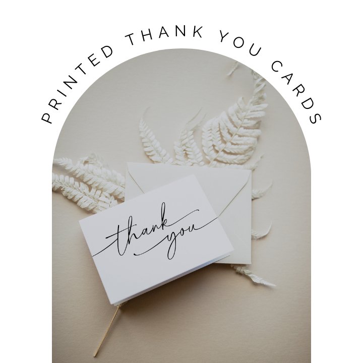printed thank you cards