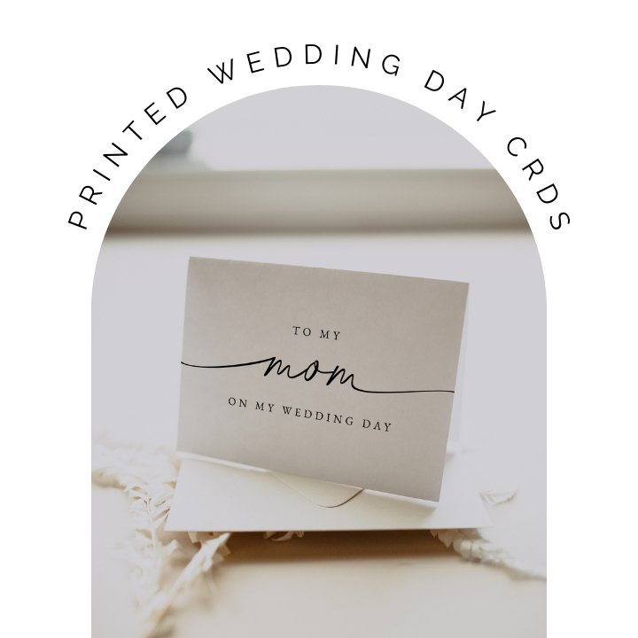 printed wedding day cards