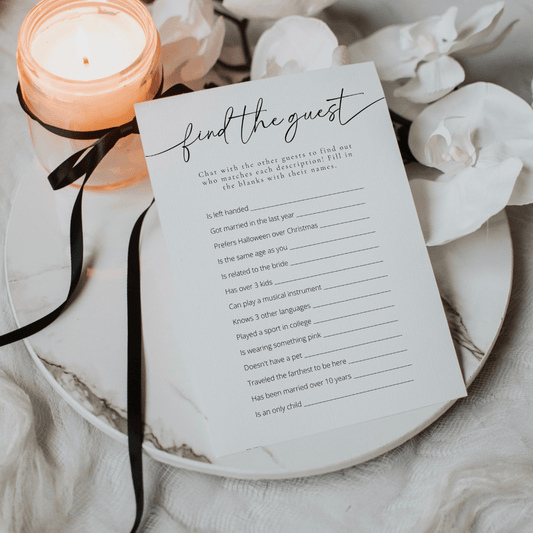 Bridal Shower Game Find The Guest - SincerelyByNicole