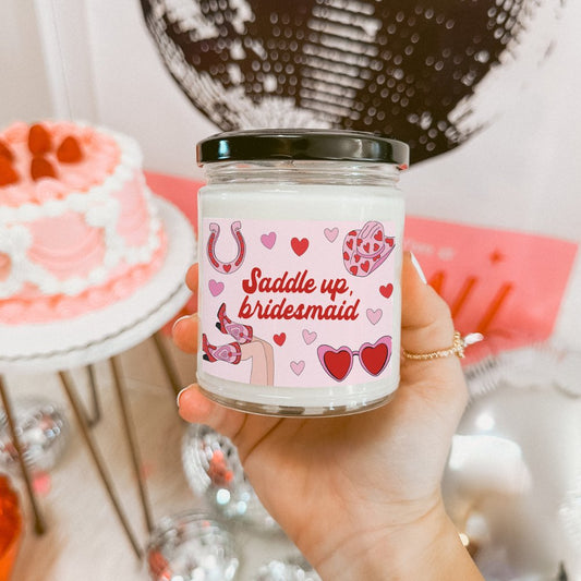 Last Rodeo Western Themed Bridesmaid Proposal Candle - SincerelyByNicole