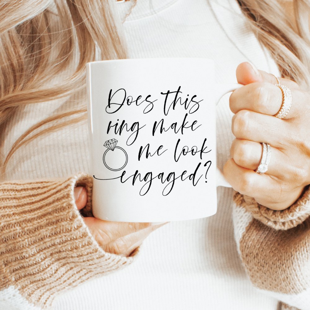 Minimalist Does This Ring Make Me Look Engaged Bride To Be Engagement Gift - SincerelyByNicole