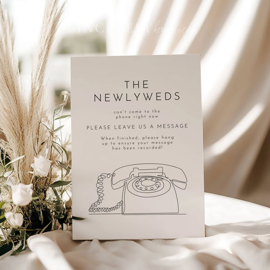 Minimalist Wedding Audio Guestbook Sign - SincerelyByNicole