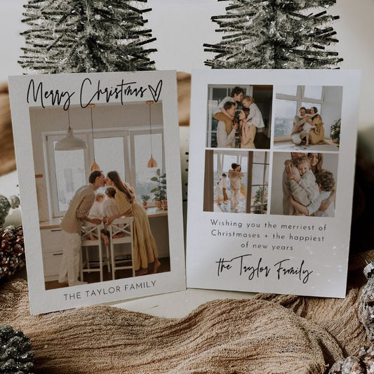 Modern Photo Christmas Card Template Editable In Canva SOFIA - SincerelyByNicole