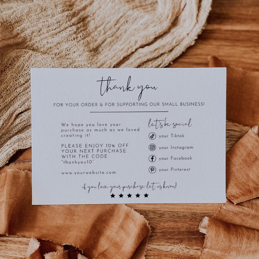 Small Business Thank You Template Editable In Canva EMMA - SincerelyByNicole